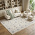 8' X 11' Ivory Blue And Tan Floral Non Skid Area Rug 8' X 11' Ivory Blue And Tan Floral Non Skid Area Rug