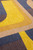 8' Yellow And Black Geometric Washable Round Rug 8' Yellow And Black Geometric Washable Round Rug