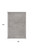 3' X 5' Gray Shag Distressed Area Rug