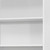 71" White Wood Adjustable Five Tier Bookcase