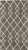 2' X 4' Silver and Ivory Geometric Shag Area Rug