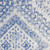 2' X 3' Ivory and Blue Geometric Distressed Area Rug
