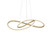 Gold Metal LED Dimmable Chandelier Gold Metal LED Dimmable Chandelier