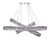 Silver And Clear Three Light Crystal LED Dimmable Chandelier Silver And Clear Three Light Crystal LED Dimmable Chandelier