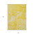 10' X 14' Gold Abstract Washable Non Skid Indoor Outdoor Area Rug