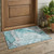 3' X 5' Gray and Ivory Abstract Washable Non Skid Indoor Outdoor Area Rug 3' X 5' Gray and Ivory Abstract Washable Non Skid Indoor Outdoor Area Rug