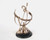 14" Brass And Black Metal Hand Painted Figurine Tabletop Sculpture 14" Brass And Black Metal Hand Painted Figurine Tabletop Sculpture