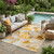 5' X 8' Orange and Ivory Abstract Washable Indoor Outdoor Area Rug 5' X 8' Orange and Ivory Abstract Washable Indoor Outdoor Area Rug