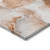 2' X 3' Orange and Ivory Abstract Washable Indoor Outdoor Area Rug 2' X 3' Orange and Ivory Abstract Washable Indoor Outdoor Area Rug