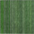 2' X 3' Fern Green Striped Washable Non Skid Indoor Outdoor Area Rug