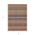 3' X 5' Orange Striped Washable Non Skid Indoor Outdoor Area Rug 3' X 5' Orange Striped Washable Non Skid Indoor Outdoor Area Rug