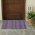 2' X 3' Purple Striped Washable Non Skid Indoor Outdoor Area Rug 2' X 3' Purple Striped Washable Non Skid Indoor Outdoor Area Rug