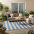 5' X 8' Tan Striped Washable Non Skid Indoor Outdoor Area Rug 5' X 8' Tan Striped Washable Non Skid Indoor Outdoor Area Rug