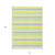 10' X 14' Blue and Yellow Striped Washable Non Skid Indoor Outdoor Area Rug 10' X 14' Blue and Yellow Striped Washable Non Skid Indoor Outdoor Area Rug