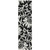 8' Runner Black and Ivory Floral Washable Non Skid Indoor Outdoor Runner Rug 8' Runner Black and Ivory Floral Washable Non Skid Indoor Outdoor Runner Rug