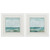 Set of Two 19" X 19" White and Blue Ocean Wall Decor Set of Two 19" X 19" White and Blue Ocean Wall Decor