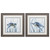 19" X 19" Distressed Wood Toned Frame Turtle In Grass (Set Of 2)