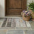 3' X 5' Brown Ombre Washable Non Skid Indoor Outdoor Area Rug