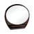 39" Brown Oval Wood Framed Mounted Dresser Mirror 39" Brown Oval Wood Framed Mounted Dresser Mirror