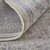 2' X 3' Gray Blue and Taupe Oriental Power Loom Worn Faded Area Rug With Fringe