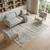 7' X 10' Ivory and Brown Geometric Power Loom Area Rug