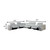 White Italian Leather Power Reclining U Shaped Eight Piece Corner Sectional With Console White Italian Leather Power Reclining U Shaped Eight Piece Corner Sectional With Console