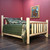 Natural Clear Finish Low Post Cedar Log Double Bed Natural Clear Finish Low Post Cedar Log Double Bed