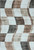 8' X 11' Beige Brown and Gray Checkered Area Rug