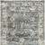 4' X 6' Blue Ivory and Brown Oriental Area Rug