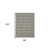 8' X 10' Gray And Beige Wool Plaid Hand Woven Area Rug