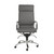Gray and Silver Adjustable Swivel Faux Leather Rolling Executive Office Chair Gray and Silver Adjustable Swivel Faux Leather Rolling Executive Office Chair