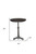 30" Brown Iron Round Pedestal End Table 30" Brown Iron Round Pedestal End Table