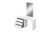 31 X 20 X 30 White Double Dresser Extension 31 X 20 X 30 White Double Dresser Extension