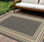 6' X 9' Charcoal Geometric Indoor Outdoor Area Rug 6' X 9' Charcoal Geometric Indoor Outdoor Area Rug