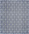 6' X 9' Blue And Ivory Geometric Indoor Outdoor Area Rug