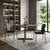 32" Gray Square Aluminum Pedestal Base Dining Table 32" Gray Square Aluminum Pedestal Base Dining Table