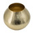 9" Gold Hammered Aluminum Round Table Vase