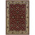 10' X 13' Red And Ivory Oriental Area Rug