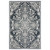 8' X 11' Blue And Ivory Oriental Area Rug