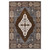 4' X 6' Gray And Blue Medallion Area Rug