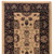8' Ivory And Black Oriental Runner Rug