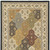8' X 11' Navy Blue Tan And Ivory Oriental Area Rug With Fringe 8' X 11' Navy Blue Tan And Ivory Oriental Area Rug With Fringe