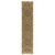 10' Gold And Ivory Medallion Runner Rug With Fringe