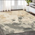 5' X 8' Beige And Charcoal Wool Abstract Hand Tufted Area Rug 5' X 8' Beige And Charcoal Wool Abstract Hand Tufted Area Rug