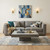 43" Gray and Dark Gray Concrete Square Block Coffee Table 43" Gray and Dark Gray Concrete Square Block Coffee Table