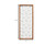 25" X 10" White and Natural Leaf Floral Wood and Metal Wall Decor 25" X 10" White and Natural Leaf Floral Wood and Metal Wall Decor