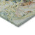 10' X 14' Ivory Blue And Yellow Abstract Washable Indoor Outdoor Area Rug