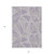 5' X 8' Purple Lilac And Silver Geometric Washable Indoor Outdoor Area Rug