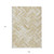 9' X 12' Beige Tan And Ivory Geometric Washable Indoor Outdoor Area Rug