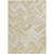10' X 14' Beige Tan And Ivory Geometric Washable Indoor Outdoor Area Rug